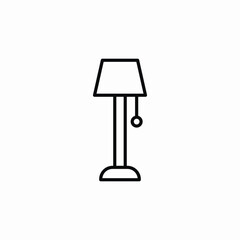 stand lamp icon sign vector
