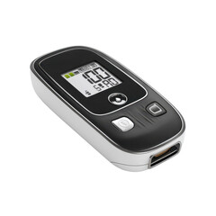 Digital thermometer showing temperature and humidity readings in a modern design for home use