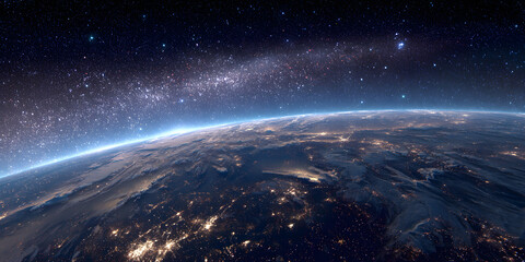 beautiful image of the earth from outer space
