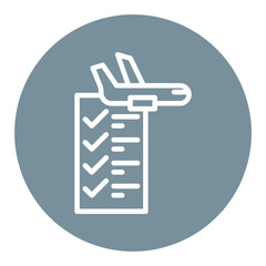 Flight Checklist Vector Icons