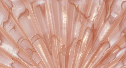 Close up Abstract Texture of Organic Ripples and Flowing Liquid in Pastel Colors with Golden Accents