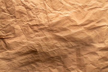 Kraft paper, macro, top view.