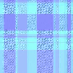 Fit plaid vector texture, cultural seamless pattern check. Checked background textile fabric tartan in blue and teal colors.
