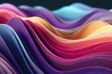 抽象的な波状のテクスチャ背景の多色グラデーション