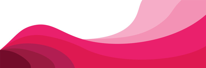 Minimal pink flow background with soft curved shapes and gradient waves representing elegant abstract design vector illustration