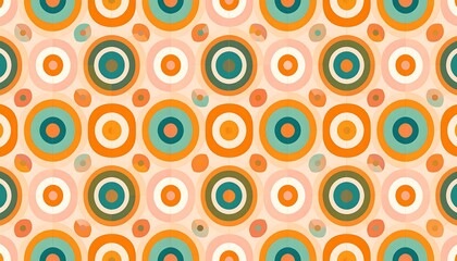Circular pattern on a pastel background