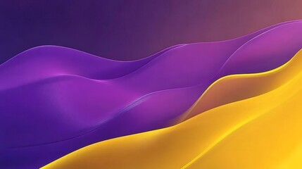 紫と黄色の抽象的な波状の背景