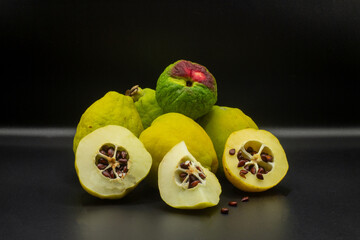 fresh fruit quince, healthy and delicious
