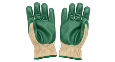 Pair of gardening gloves isolated PNG with Transparent Background