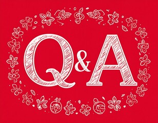 Decorative Q&A graphic