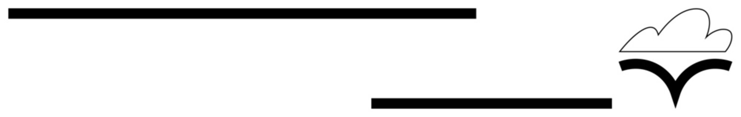 Obraz premium Stylized cloud above bold horizontal lines, suggesting data flow, connectivity, and digital transformation. Ideal for technology, communication, networking, cloud computing, digital innovation