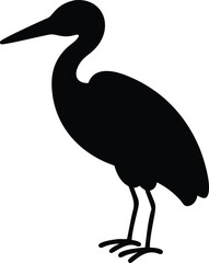 heron with white background