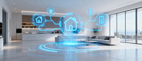 Smart home technology living room
