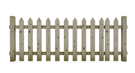Fototapeta premium Small fence detail isolated PNG with Transparent Background