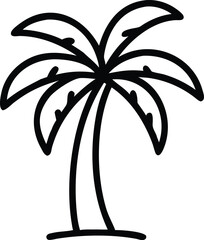 palm tree with white background