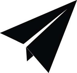 paper plane silhouette