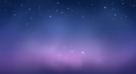 Obraz premium Majestic night sky scene displays a gradient of blue and purple hues with twinkling stars scattered across, creating a calming and peaceful atmosphere suitable for use as a background or design...