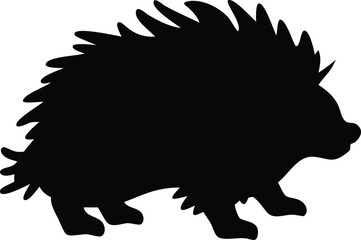 porcupine silhouette