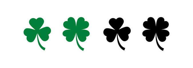 Simple Clover Illustration set