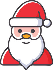 santa claus with white background