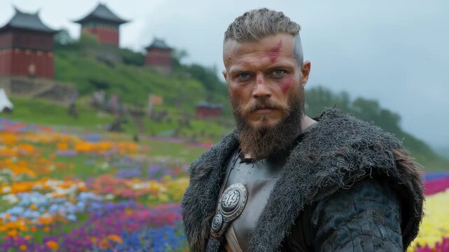 Viking saga: warrior spirit, Slav fighter, brave man, seafarer strength, medieval era, Scandinavian voyager, Varangian legend, Normanni hero, ocean journey, ancient courage