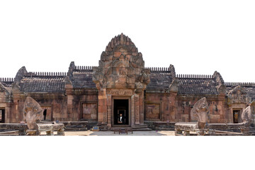 Important temple architecture, Phanom Rung Stone Castle, Buriram, Thailand, ancient Asian culture