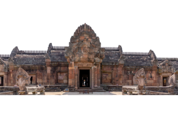 Important temple architecture, Phanom Rung Stone Castle, Buriram, Thailand, ancient Asian culture