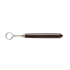 Fototapeta premium Clay sculpting tool with wooden handle isolated on transparent background