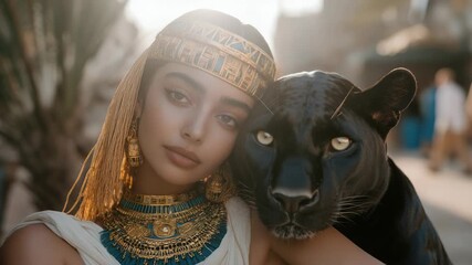 Cleopatra Egyptian monarch: Hellenistic queen, Ptolemaic sovereign, last dynasty ruler, historic empress, royal authority, black puma guardian, ancient legacy, famous leader, powerful dynast