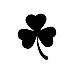 Simple Clover Illustration,Three-leaf clover icon