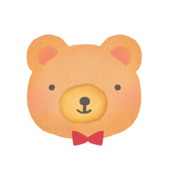 くま 蝶ネクタイ イラスト