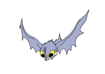 Cartoon Bat Halloween 
