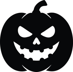 spooky halloween pumpkin silhouette