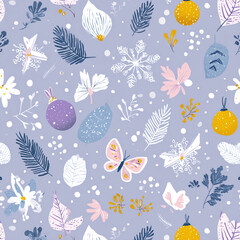 A light winter pattern consisting of attributes of the spring holiday