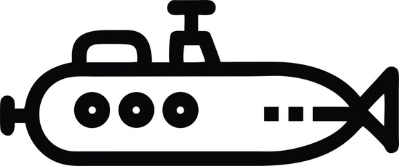 submarine  with white background