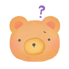 くま はてな かわいい イラスト