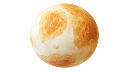 A realistic depiction of the planet Venus its textured surface and atmospheric features. ideal for educational content about astronomy and planetary science