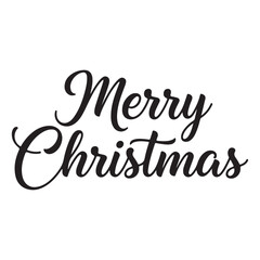 Fototapeta premium Merry Christmas Calligraphy Typography Greeting Design