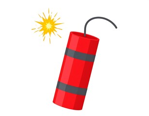 Cartoon dynamite exploding
