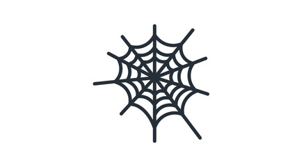 Spooky spiderweb design for Halloween invitations, party decorations, and fun seasonal projects, perfect for adding a touch of frightful flair