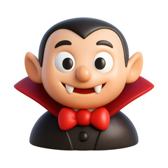PNG Cute cartoon vampire character illustration.