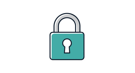 Teal lock icon