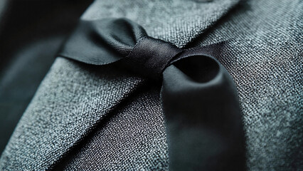 Black ribbon on lapel, memorial campaign visuals, editorial illustrations, blog articles on remembrance, professional campaigns, commemorative event invitations, corporate remembrance visuals 