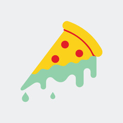 vector illustration of an orange and green