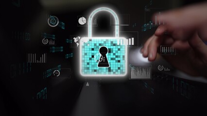 Cyber security protection and cyber security strategies against cyber threats, system hacks, digital breaches, network attacks, and safeguarding data with strong cyber security infrastructure. Thunk