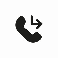 missed call icon sign vector