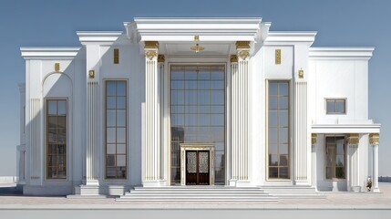 Luxury mansion exterior design