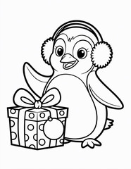 Holiday coloring sheet for kids – Christmas theme