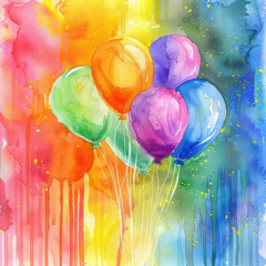 Hot Air Balloons and Watercolor Art
