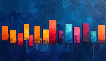 Colorful Bar Graph Data Visualization.